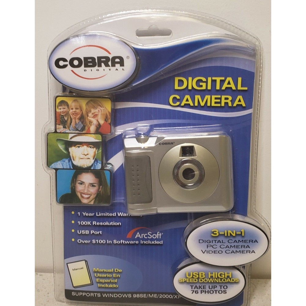 DC125 Starter Camera Cobra Digital Camera New Factory Sealed Packaging - 2004